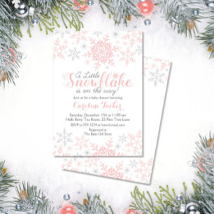 Invitation Baby shower de Little Snowflake en arge