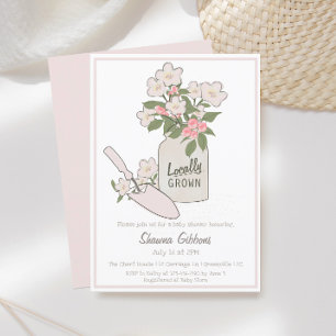 Invitation Baby shower de Little Sprout cultivé localement