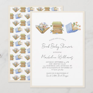 Invitation Baby shower de livre