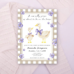 Invitation Baby-Shower de l'oie idiote