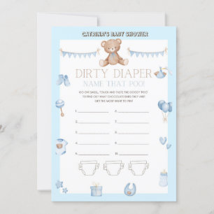 Invitation Baby shower de l'ours en peluche - Nom modifiable,