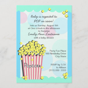 Invitation Baby shower de maïs