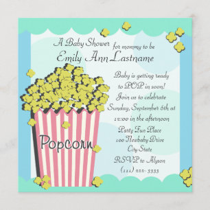Invitation Baby shower de maïs