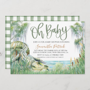 Invitation Baby shower de marais Bayou