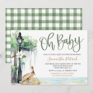 Invitation Baby shower de marais Bayou