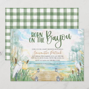 Invitation Baby shower de marais Bayou
