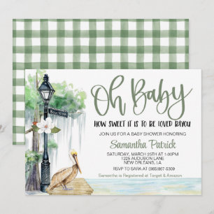 Invitation Baby shower de marais Bayou