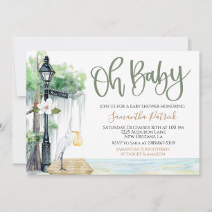 Invitation Baby shower de marais Bayou