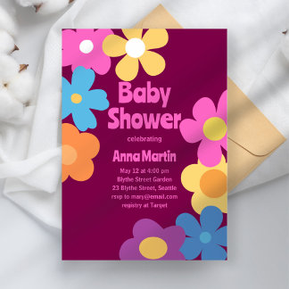 Invitation Baby shower de marais lumineux