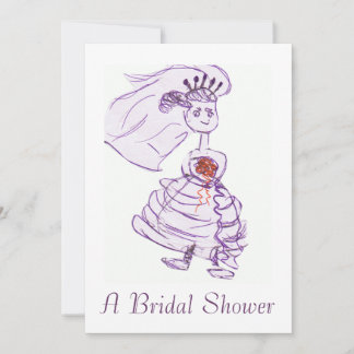 Invitation Baby Shower de Mariée