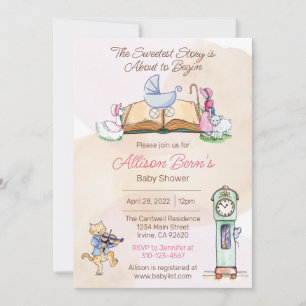 Invitation Baby shower de Mère Goose