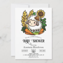 Baby shower de mouton doux simple