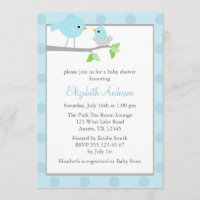 Baby shower de nids d'oiseaux bleus