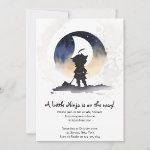 Invitation Baby shower de Ninja