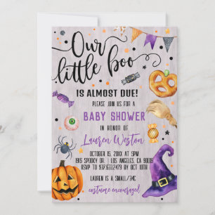 Invitation Baby shower de notre petit Boo Hallowee