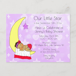 Invitation Baby shower de notre petite étoile