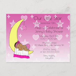 Invitation Baby shower de notre petite étoile
