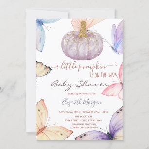 Invitation Baby shower de papillons Citrouilles de petite Par