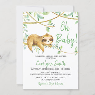 Invitation Baby shower de parfums verdoyants