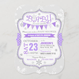 Invitation Baby shower de Parties scintillant de f
