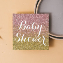 Baby shower de Parties scintillant rose et Gold Om