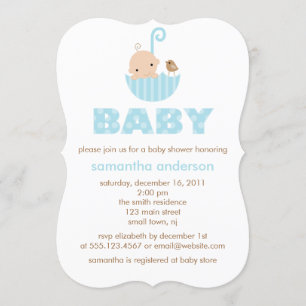 Invitation Baby shower de petit garçon