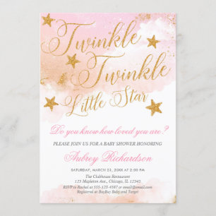 Invitation baby shower de petite star de Twinkle Twinkle
