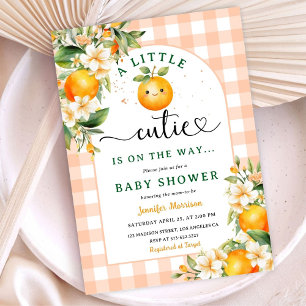Invitation Baby shower de petites villes Citrus Neutre pour l