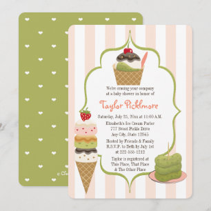 Invitation Baby shower de pilules et de glace