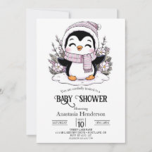 Baby shower de pingouin à neige pour enfants