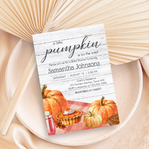 Invitation Baby shower de pique-nique de Little Citrouille Fa