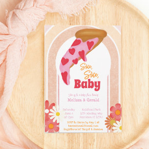 Invitation Baby shower de pizza en tranche