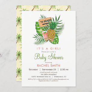 Invitation Baby shower de plage