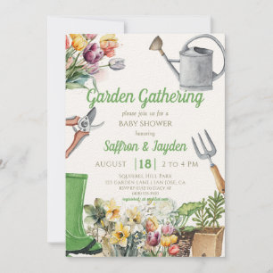 Invitation Baby shower de printemps de la fête de collecte de