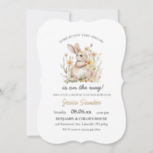 Invitation Baby shower de printemps pour Fleurs sauvages spéc