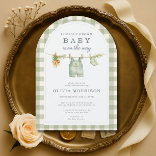 Invitation Baby Shower de Produits Locaux