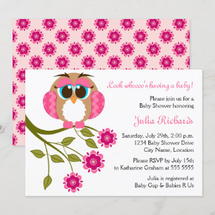 Invitation Baby shower de pucerons Bleu Bébé
