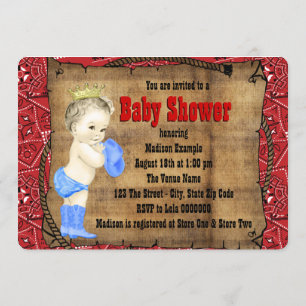 Invitation Baby shower de Red Cowboy