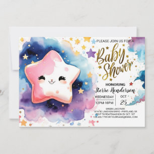 Invitation Baby shower de rêve cosmique