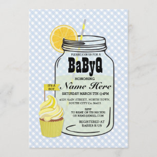 Invitation Baby shower de révélation de genre BaByQ Invitatio