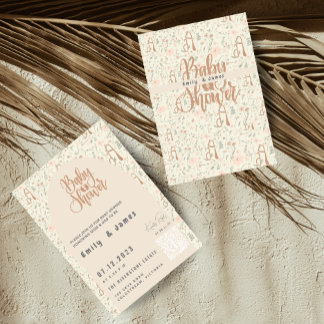 Invitation Baby shower de révélation du genre de f