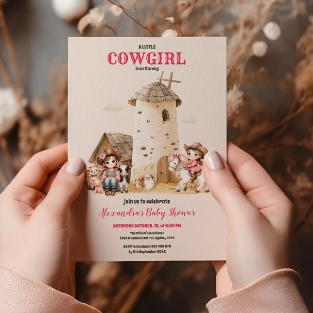 Invitation Baby shower de rodéo rustique occidental (Créateur téléchargé)