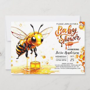Invitation Baby shower de ruche