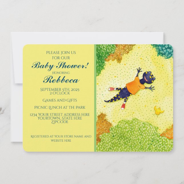 Invitation Baby shower de Salamander (Dos)