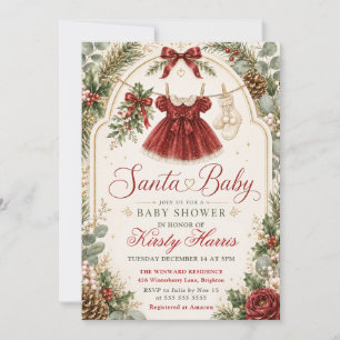 Invitation Baby Shower de Santa