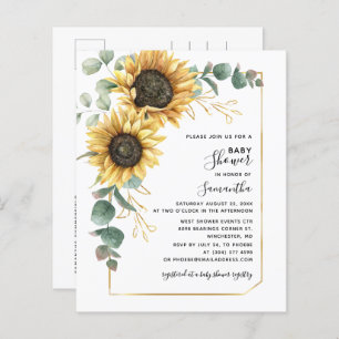 Invitation Baby shower de script de l'Eucalyptus d