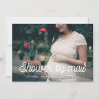 Baby shower de script vintage rétro par mail photo