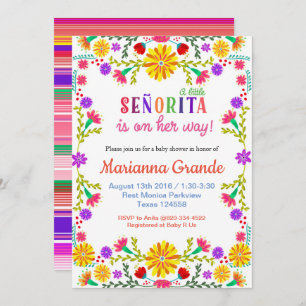 Invitation Baby shower de Senorita Fiesta