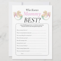 Baby shower de sirène. Qui connaît maman poka poin