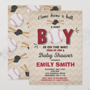 Invitation Baby shower de sport d'invitation de baby shower
